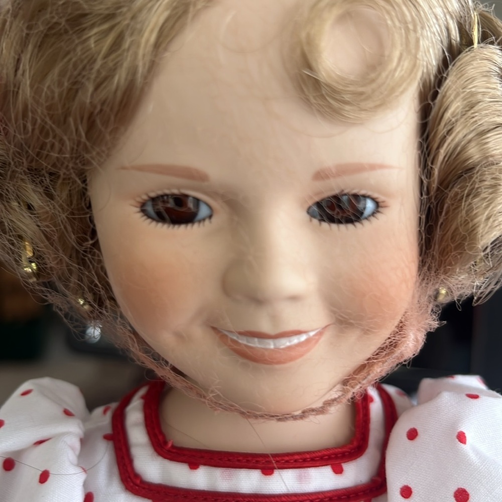 Polka Dot Doll with Red Accents - Picture 6 of 8